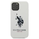 US Polo USHCP12MSLHRWH i Phone 12/12 Pro6,1" biały/white Silicone Collection