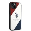 US Polo USHCP14SPSO3 i Phone 14 / 15 / 13 6,1" biały/white Tricolor Embossed