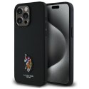 US Polo USHCP15XPEMK i Phone 15 Pro Max 6,7" czarny/black Embroide red DH Color