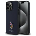 US Polo USHCP15XPEMV i Phone 15 Pro Max 6,7" granatowy/navy Embroide red DH Color