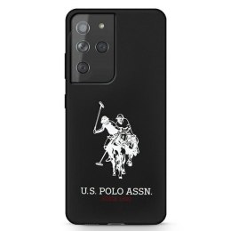 US Polo USHCS21LSLHRBK S21 Ultra G998czarny/black Silicone Logo