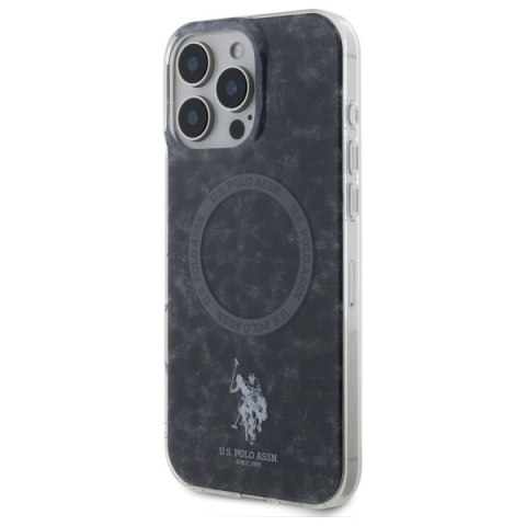 US Polo USHMP16XHOCLDPK i Phone 16 Pro Max 6.9" czarny/black IML Ring Mag Safe