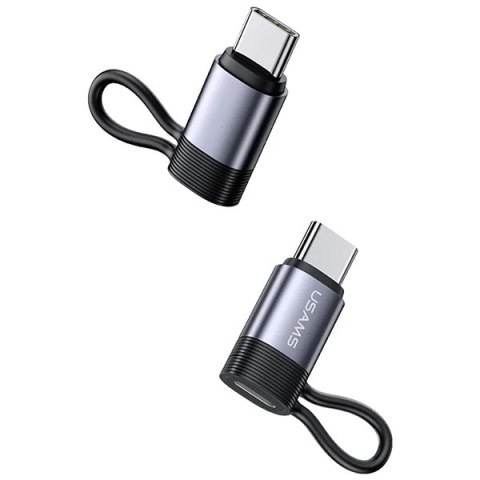 USAMS Adapter AU17 Lightning - USB-C30W stalowy/aluminium SJ677LN01 (US-SJ677)
