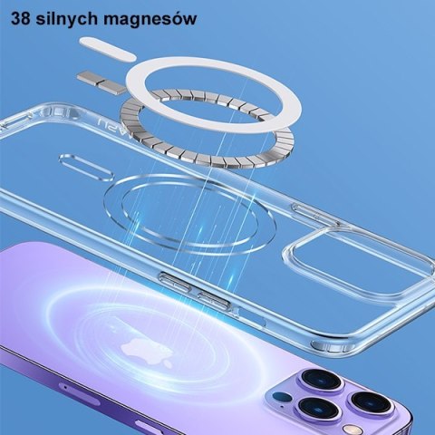 USAMS Etui Ice Magnet i Phone 14 Plus /15 Plus 6,7" transparent IP14MBC01 (US-BH801)