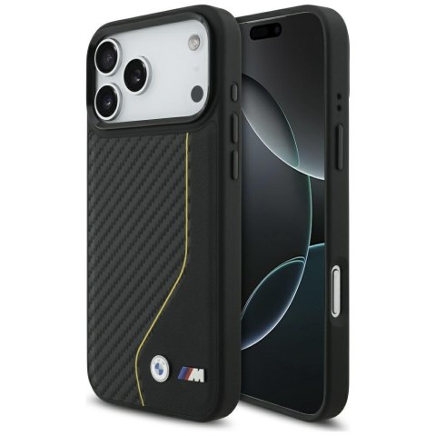Etui BMW M Carbon Line & Logo Mag Safe do i Phone 17 Pro Max żółty