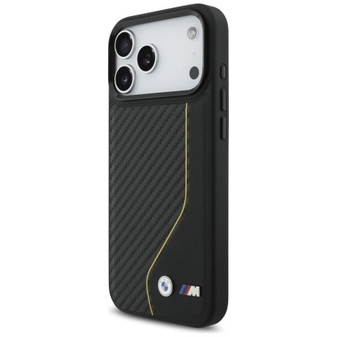 Etui BMW M Carbon Line & Logo Mag Safe do i Phone 17 Pro Max żółty
