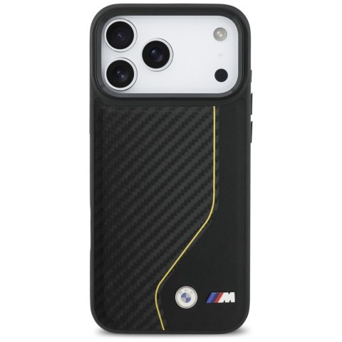Etui BMW M Carbon Line & Logo Mag Safe do i Phone 17 Pro Max żółty