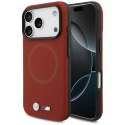 Etui BMW M FW Metal Logo Mag Safe do i Phone 17 Pro czerwony