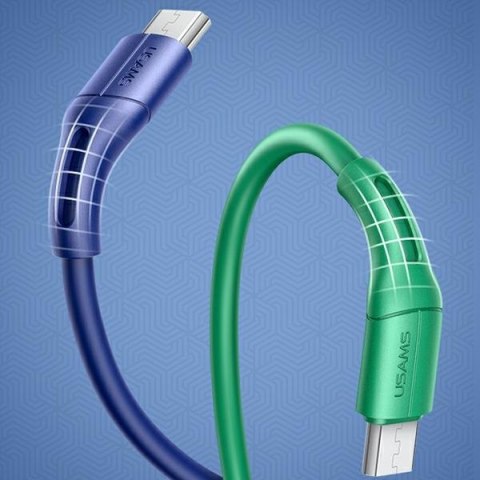 USAMS Kabel U68 micro USB 2A Fast Charge1m niebieski/blue SJ502USB03 (US-SJ502)