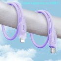 USAMS Kabel USB-C na Lightning 20W 1,2m PD Fast Charging Lithe Series purpurowy/purple SJ566USB03 (US-SJ566)