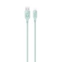 USAMS Kabel lightning 2,4A 1,2m Fast Charging Lithe Series zielony/green SJ565USB04 (US-SJ565)