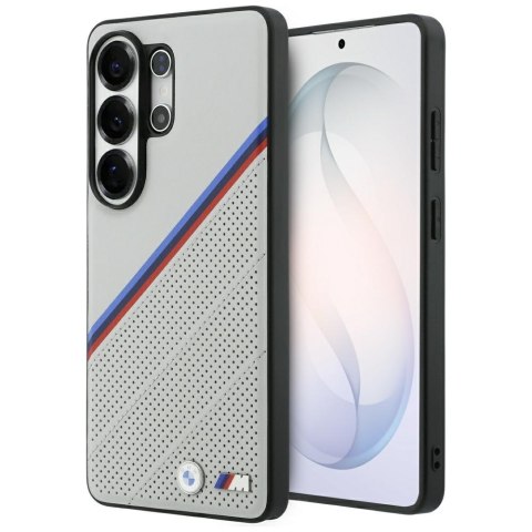 Etui BMW Tricolor Metal Logo Mag Safe do Samsung Galaxy S26 Ultra szary