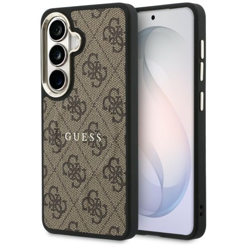 Etui Guess 4G Embossed Ring Mag Safe do Samsung Galaxy S26 Plus brązowy