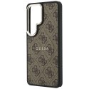 Etui Guess 4G Embossed Ring Mag Safe do Samsung Galaxy S26 Ultra brązowy