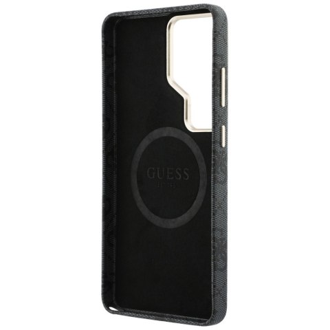 Etui Guess 4G Rhinestone Round Logo Mag Safe do Samsung Galaxy S26 Ultra czarny