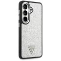 Etui Guess Fixed Glitter Triangle Mag Safe do Samsung Galaxy S26 srebrny