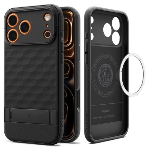 Etui Spigen Parallax S Mag iPhone 17 Pro MagSafe Czarne Case