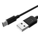 USAMS Kabel U-Turn USB-C 1mczarny/black 2A TCUSBXD01 (US-SJ099)