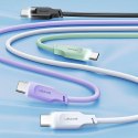 USAMS Kabel USB-C na USB-C 100W 1,2m Port Display Fast Charging Lithe Series purpurowy/purple SJ567USB03 (US-SJ567)