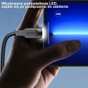 USAMS Kabel USB-C na USB-C 100W 1,2m Port Display Fast Charging Lithe Series purpurowy/purple SJ567USB03 (US-SJ567)