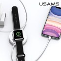 USAMS Ładowarka indukcyjna US-CC096 10Wz kablem lightning czarny/black CC96WH01