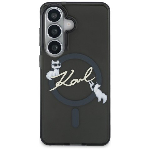 Etui Karl Lagerfeld IML KC Script Mag Safe do Samsung Galaxy S26 Plus czarny