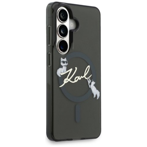 Etui Karl Lagerfeld IML KC Script Mag Safe do Samsung Galaxy S26 Plus czarny