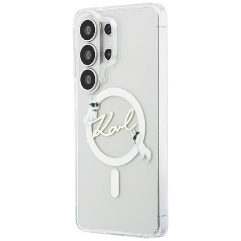 Etui Karl Lagerfeld IML KC Script Mag Safe do Samsung Galaxy S26 Ultra przezroczysty