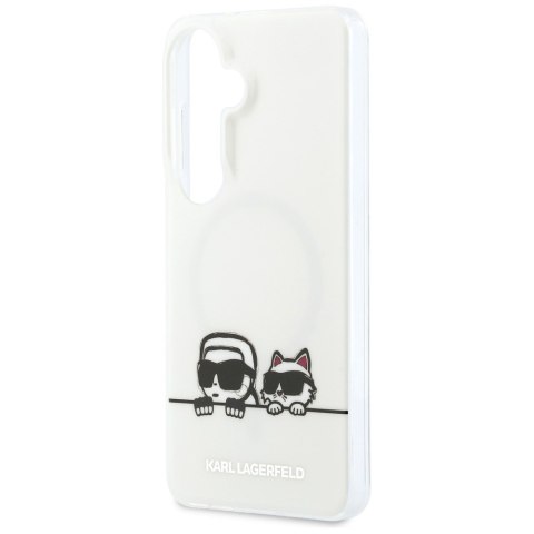 Etui Karl Lagerfeld IML Peekaboo Karl&Choupette Mag Safe do Samsung Galaxy S26 przezroczysty