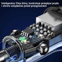 USAMS Ładowarka sam. C31 3A 2x USB-AFast Charge czarny/black CC162CC01(US-CC162)
