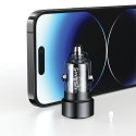 USAMS Ładowarka sam. C39 USB+USB-C 60WFast Charge fioletowy/purple CC208CC02 (US-CC208)