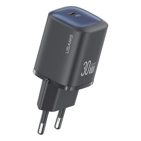 USAMS Ładowarka sieciowa CC251 30W Ga N USB-CFast Charging HC Series czarny/black CC251TC01