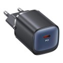 USAMS Ładowarka sieciowa CC251 30W Ga N USB-CFast Charging HC Series czarny/black CC251TC01