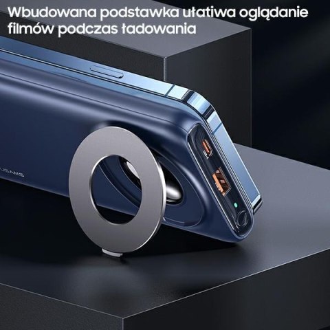USAMS Powerbank PB62 10000m Ah 20WQC3.0+PD Magnetic Wireless Fast Charge czarny/black 10KCD17101 (US-CD171)