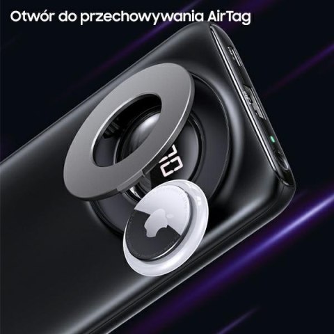 USAMS Powerbank PB62 10000m Ah 20WQC3.0+PD Magnetic Wireless Fast Charge czarny/black 10KCD17101 (US-CD171)
