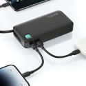 USAMS Powerbank ze zwijanym kablem USB-CRetractable 10000 m Ah PD 20W Fast Charge XY Series biały/white 10KCD22402 (US-CD224)