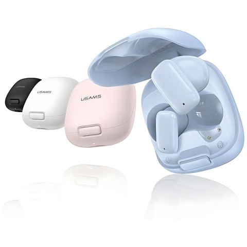 USAMS Słuchawki Bluetooth 5.3 TWSID Series bezprzewodowe biały/white BHUID02 (ID25)