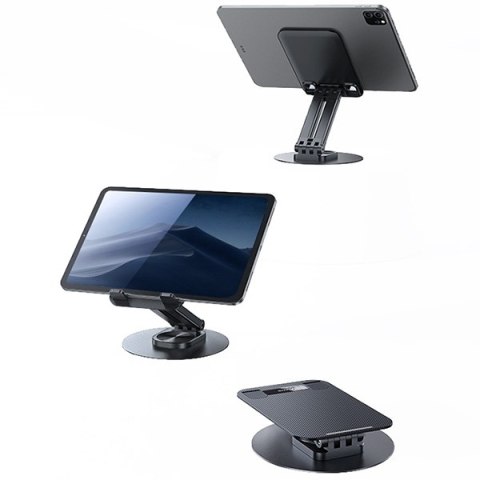 USAMS Stojak biurkowy na telefon/tablet 4.7-12 cali czarny/black ZJ80ZJ01 (US-ZJ080)