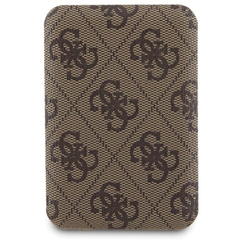 Zestaw Guess GUBPM5P15S4GEMGW i Phone15 6.1" hardcase + Powerbank 5000m Ah Mag Safe brązowy/brown 4G Metal Logo
