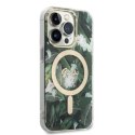 Zestaw Guess GUBPP14XHJEACSA Case+ Charger i Phone 14 Pro Max 6,7" zielony/green hard case Jungle Mag Safe
