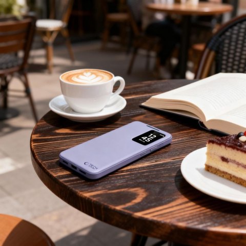 Tech-Protect Smart portfelowe Wallet etui do Galaxy S26 Ultra fioletowy