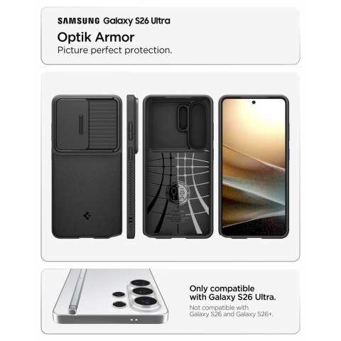 Spigen Optik Armor Galaxy S26 Ultra - Czarny