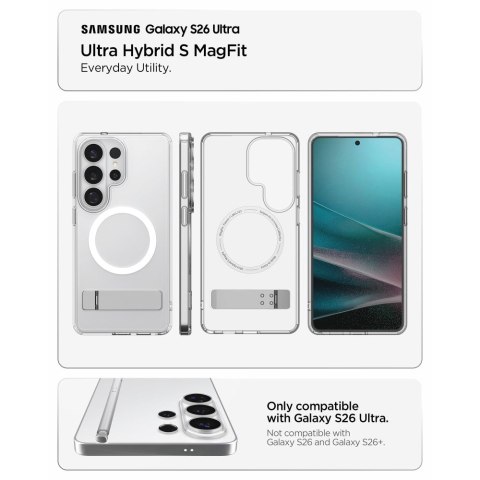 Spigen Ultra Hybrid 'S' Mag MagSafe Galaxy S26 Ultra - Przezroczysty/Biały