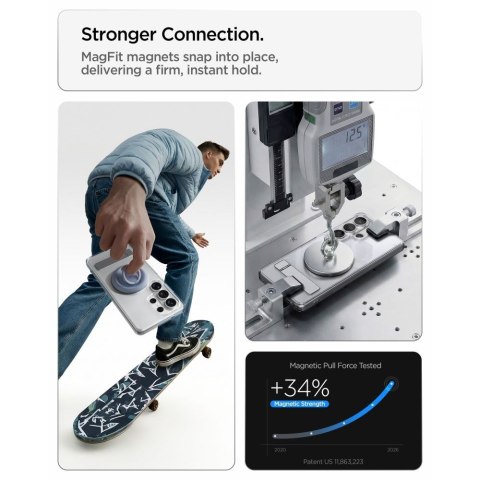Spigen Ultra Hybrid 'S' Mag MagSafe Galaxy S26 Ultra - Przezroczysty/Biały