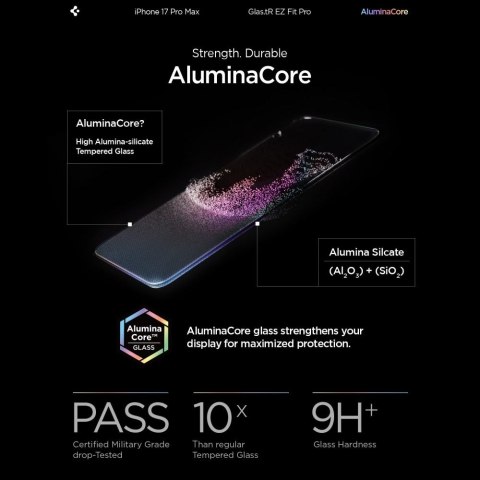 Szkło hartowane Spigen Glas.tR 'EZ Fit Pro' iPhone 16 Pro Max / 17 Pro Max przezroczyste