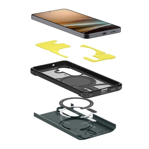 Etui Spigen Tough Armor Mag MagSafe Galaxy S26+ Plus Ciemnozielone