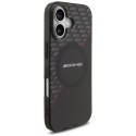 Etui AMG Double Layer Transparent Rhombs Mag Safe do i Phone 17 czarny/czerwony