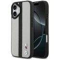 Etui BMW M Perforated Stripe Logo Mag Safe do i Phone 17 szary
