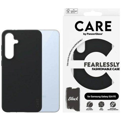 Etui CARE by Panzer Glass Fashion Case Sam S24 FE S721 czarny/black 1467