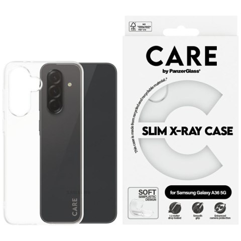 Etui CARE by Panzer Glass Fashion X-Ray do Samsung Galaxy A36 5G przezroczysty